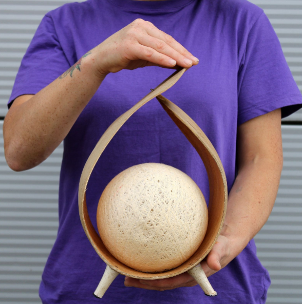 Natural Coconut Lamp - Natural Wrapover