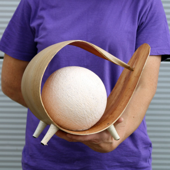 Natural Coconut Lamp - Natural Loop