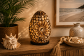 Boho Sea Shell Lamp - Chocolate Twist Oval - 15cm