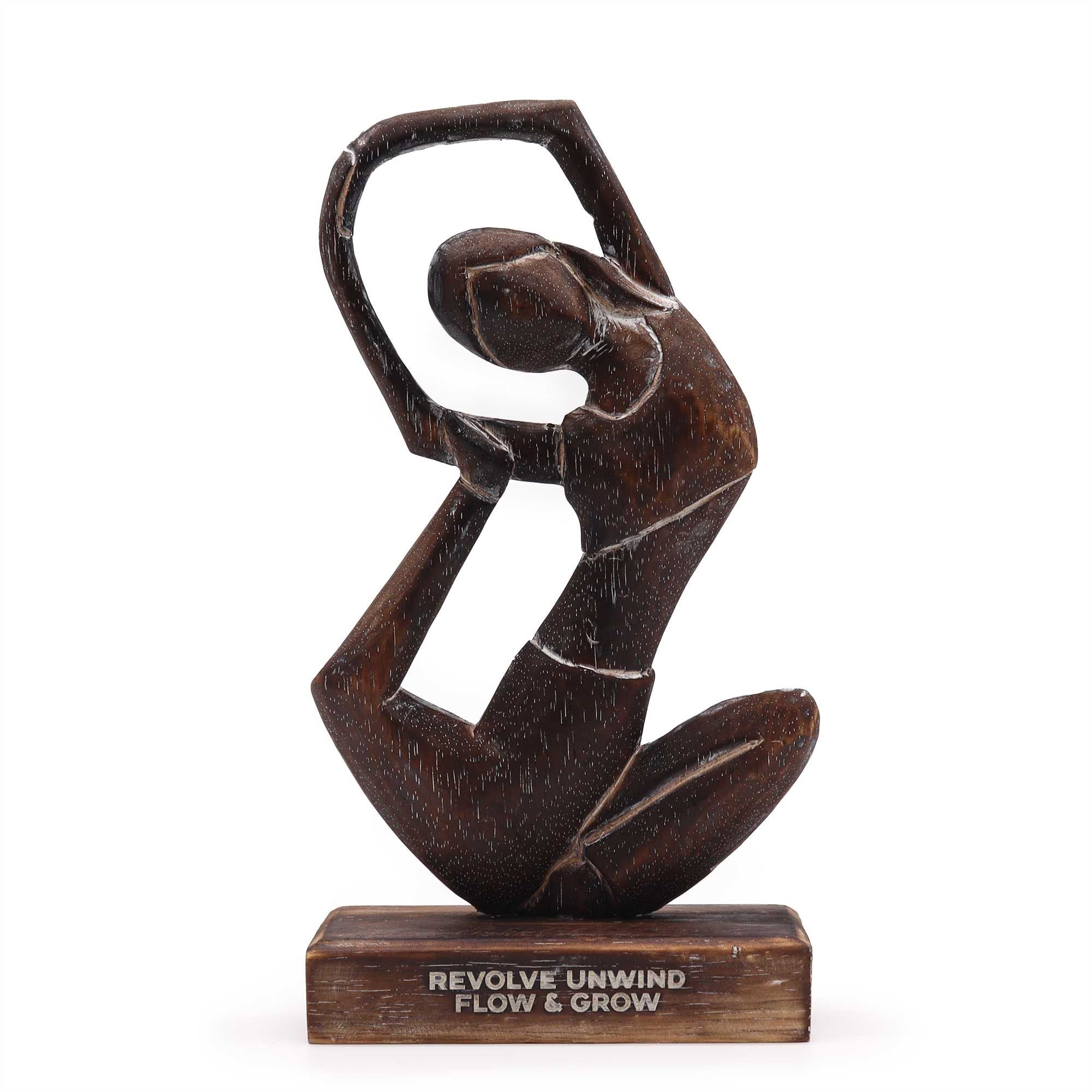 Yoga Lady - Antique - Revolved Pose