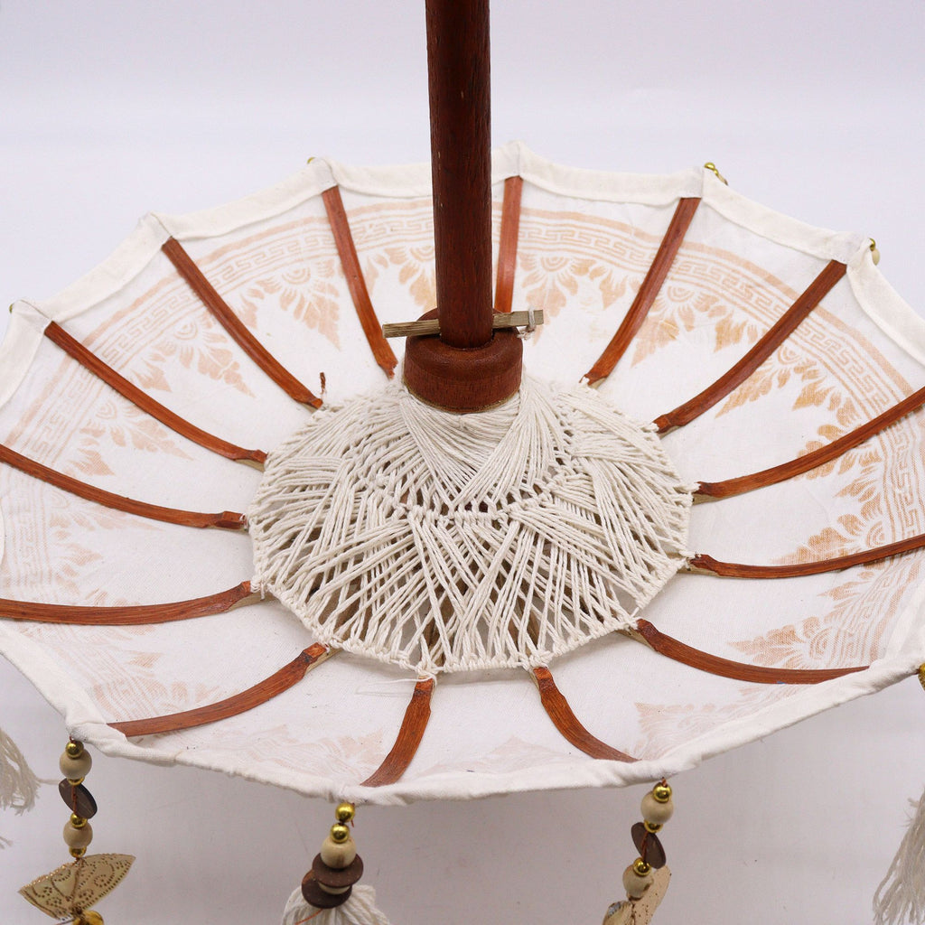 Bali Home Decor Parasol - Canvas - Gold