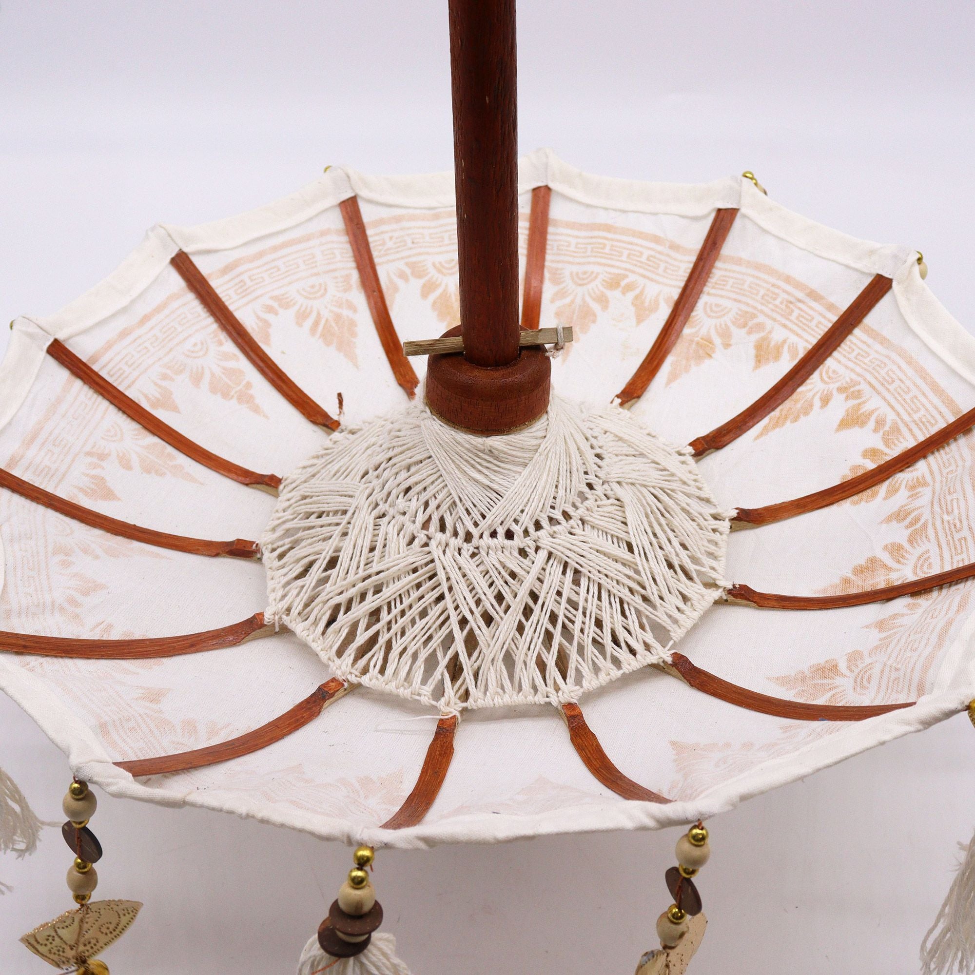 Bali Home Decor Parasol - Canvas - Natural