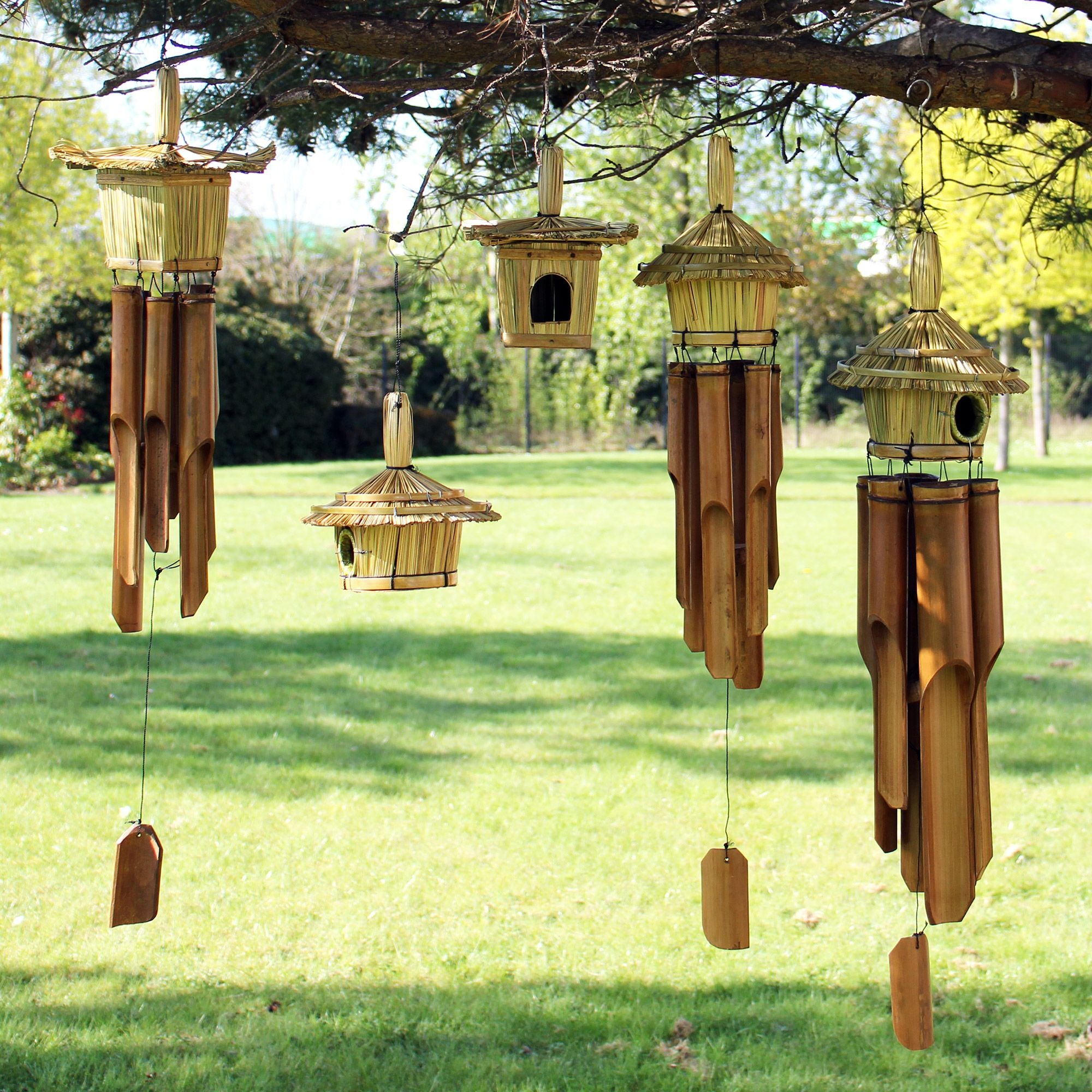 Small Round Seagrass Bird Box