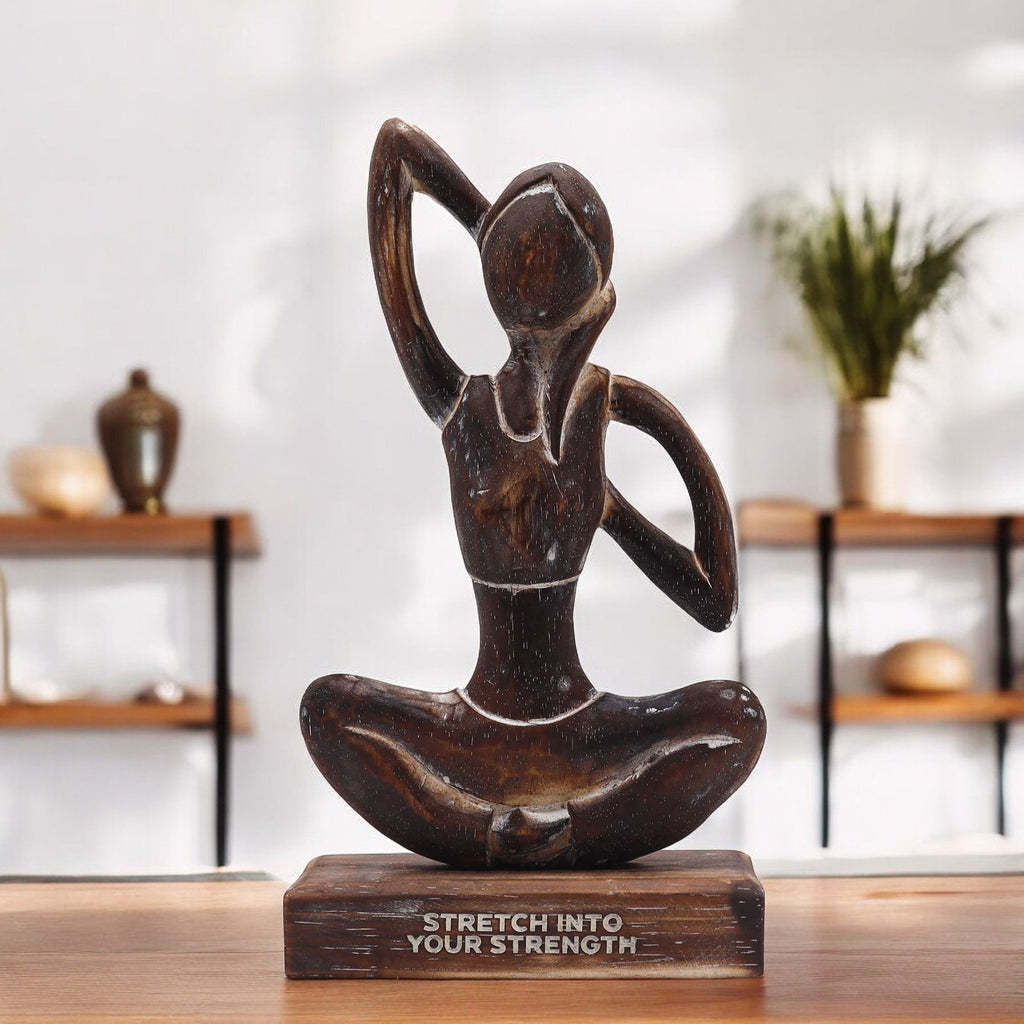 Yoga Lady - Antique - Cow Face Pose
