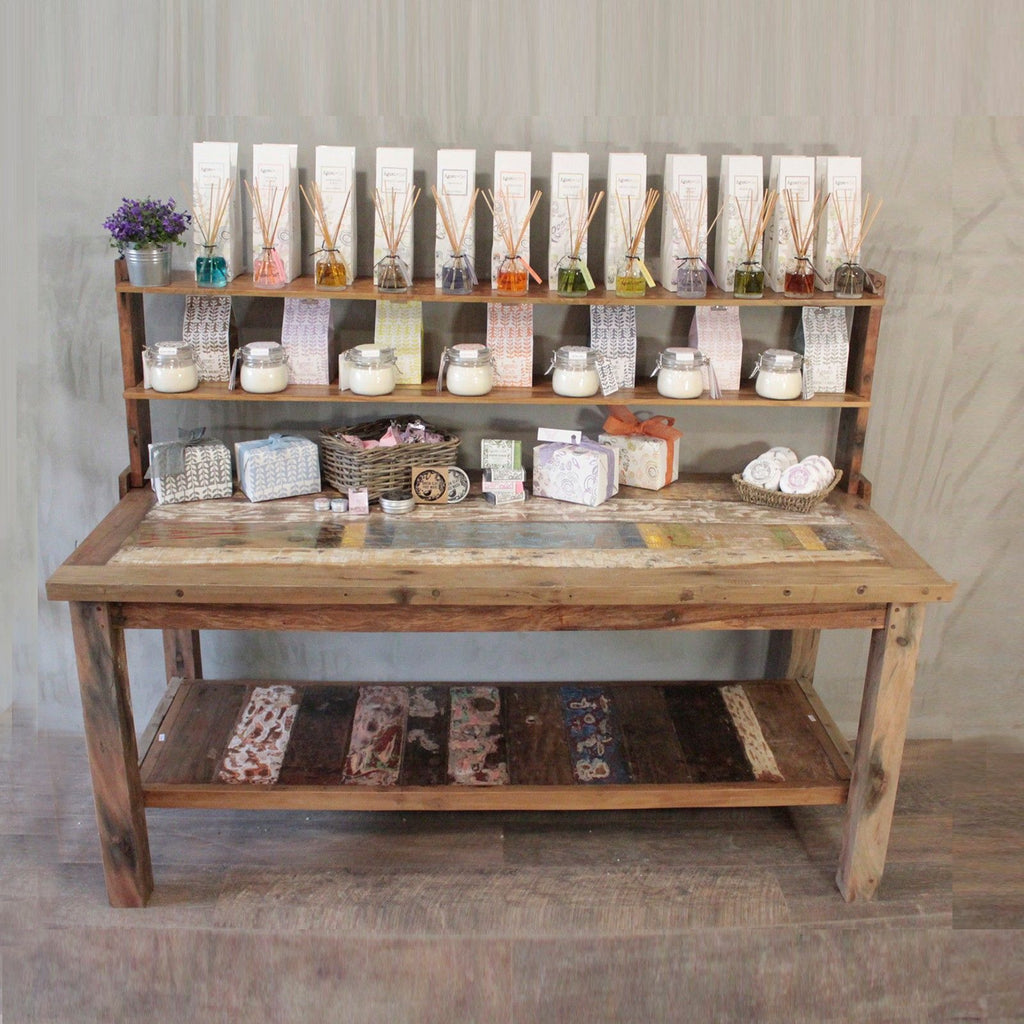 1.8m Standard Table with top shelf
