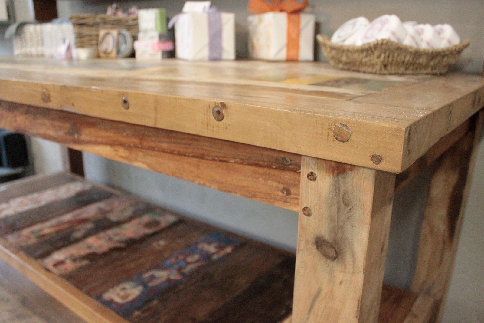 1.8m Standard Table with top shelf