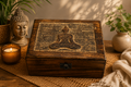 Mango Wood Keepsake Box -  Buddha - Large
