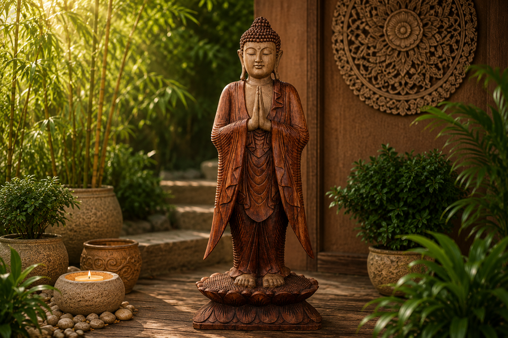 Buddha Statue Standing - 1m Welcome